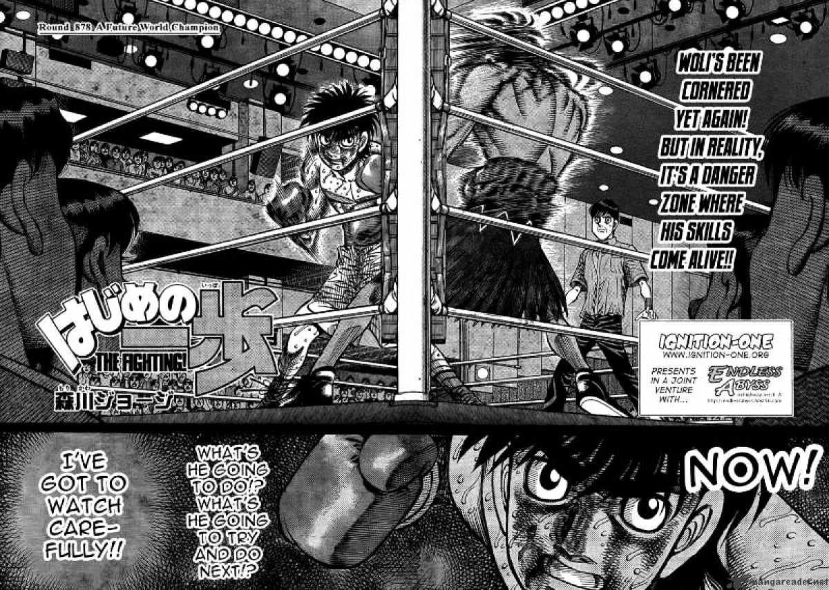 Hajime no Ippo: Fighting Spirit, Chapter 878 image 02